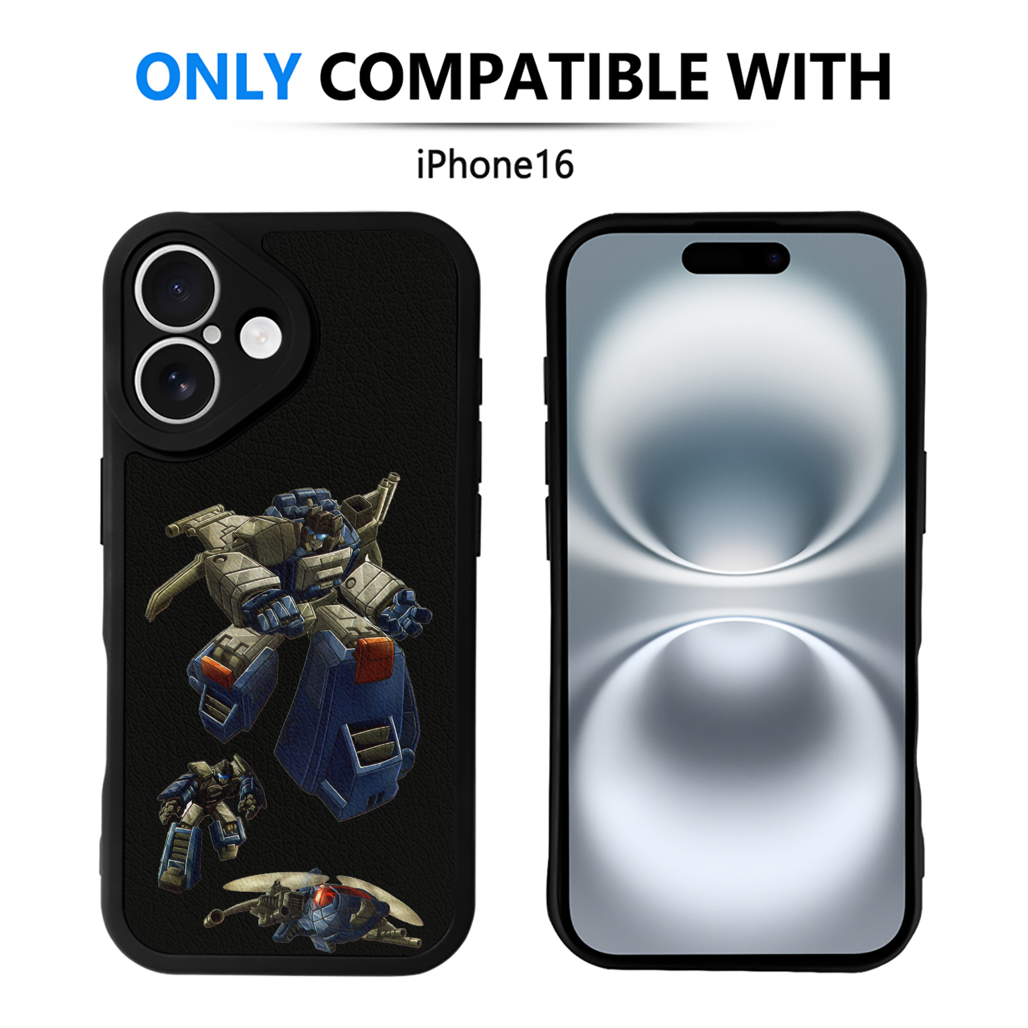（画像用）  【iPhone 16シリーズ対応】シリコンスマホケース（レザー調） 材質：シリコン
